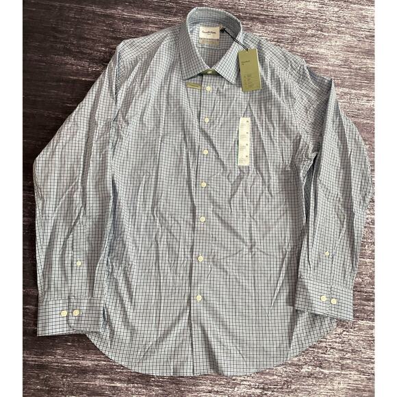 Goddfellow & Co. Other - Goodfellow Mens Size XL White Plaid Button Up Long Sleeve Shirt NWT